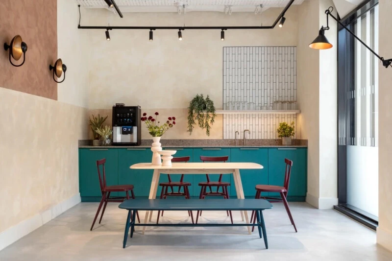 Mocha Mousse as part of a feature wall