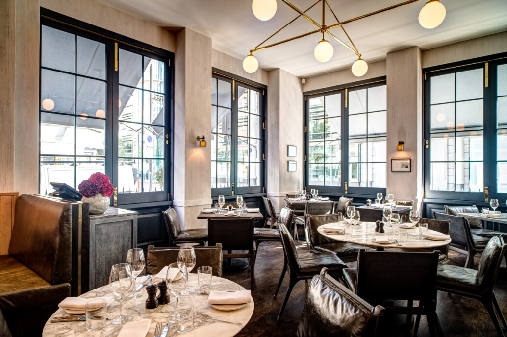 Cemento Textured Wall Finish at Bernardi's Restaurant