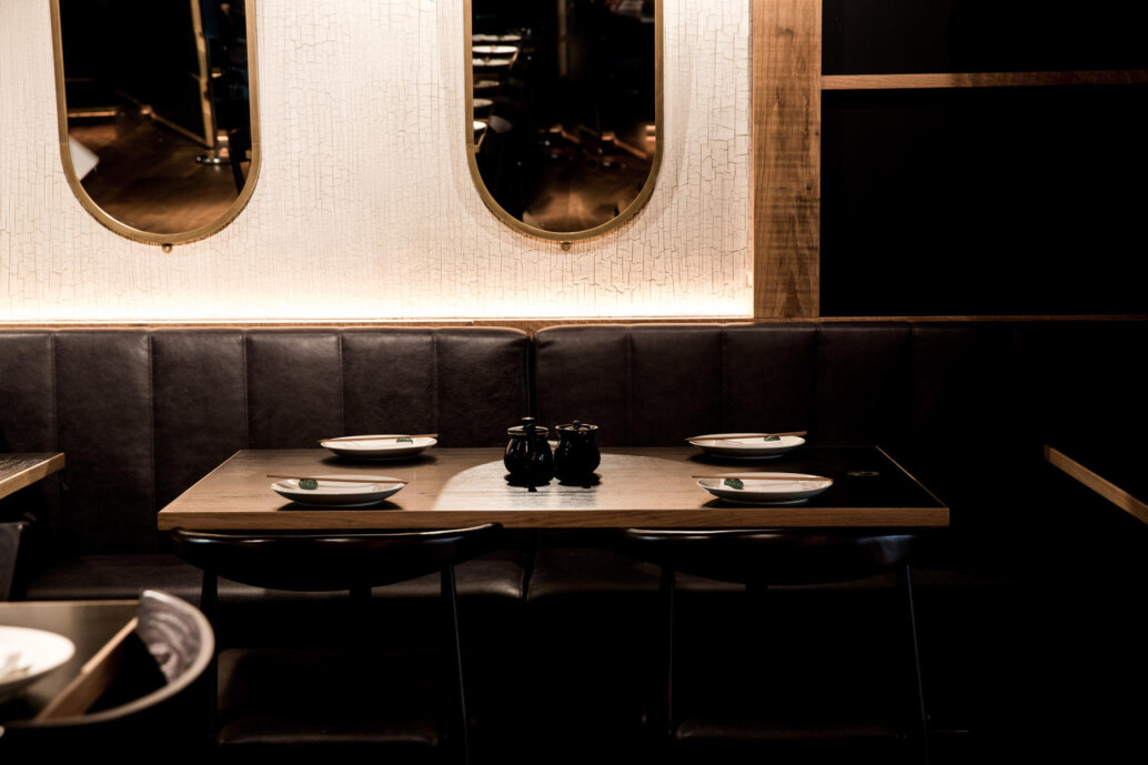 Krakkle Textured Wall Finish at Flesh & Buns, London